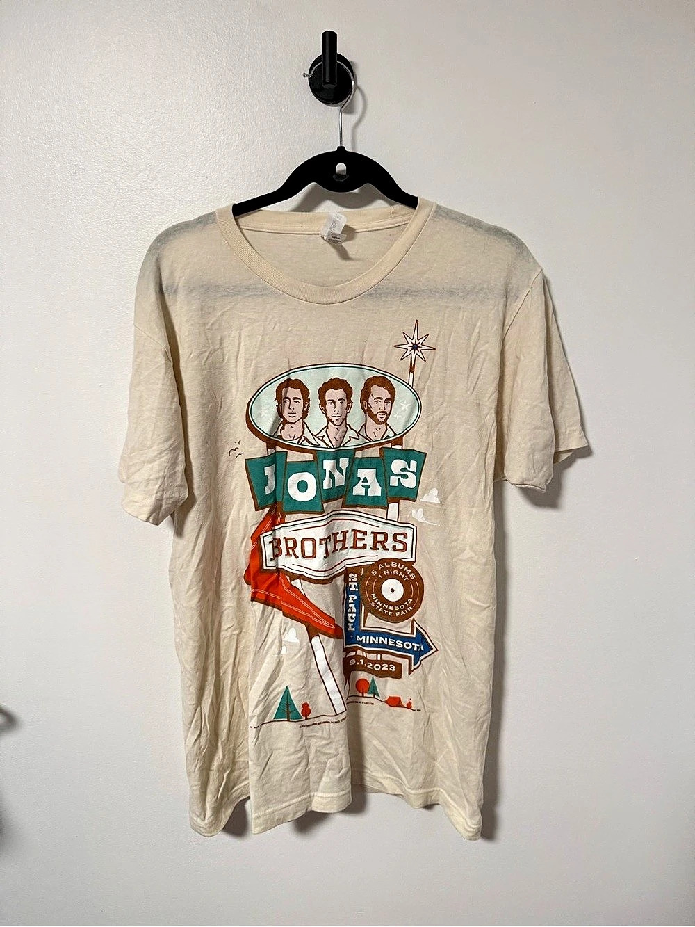 Minnesota State Fair 2023 Jonas Brothers T-shirt Graphic Short Sleeve Tee